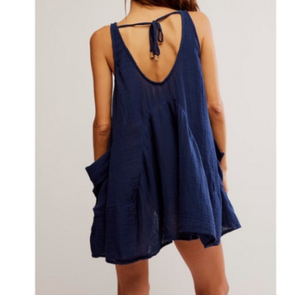 NWT Free People Pina Colada Tunic In Various Sizes. Navy - Picture 4 of 8